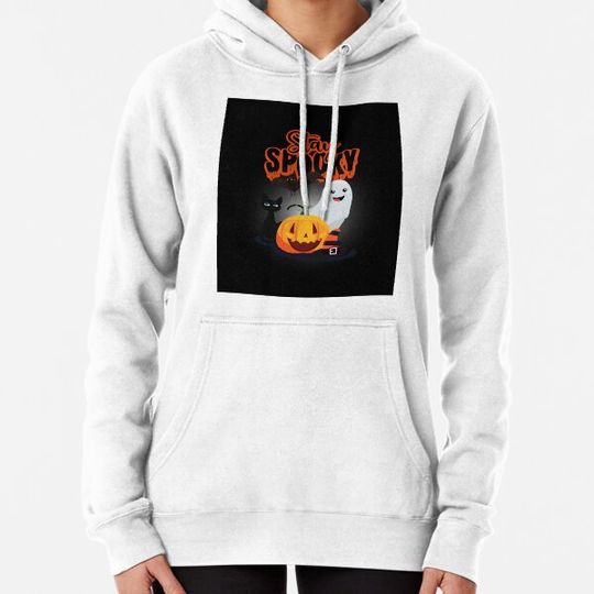 Discover Black and Orange Spooky Halloween T-Shirt Hoodies