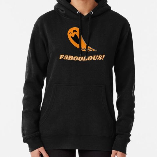 Discover Orange, Black and Ghostly Faboolous Halloween fun. Hoodies