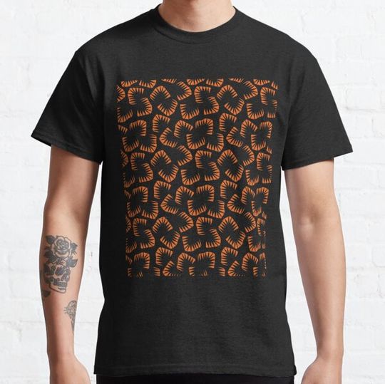 Discover Black And Orange Striped, Black And Orange Patterns T-shirts