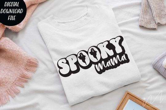 Discover Spooky Mama T-Shirt for Moms