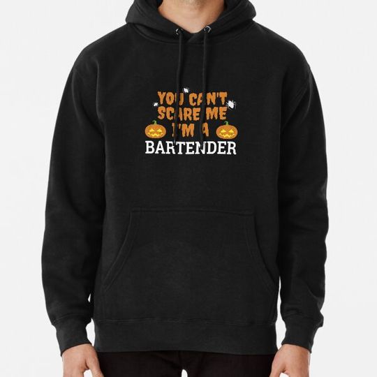 Discover Can't Scare me I'm a Bartender Halloween Hoodies