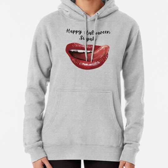 Discover Happy Halloween Sugah Sexy Lips Tongue Out Red Lips Hoodies