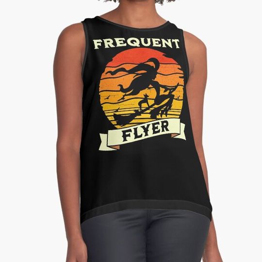 Discover Frequent Flyer Witch Halloween T-Shirt