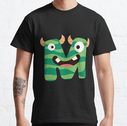 Discover The Letter  M - Monster Halloween Alphabet Collection T-shirts