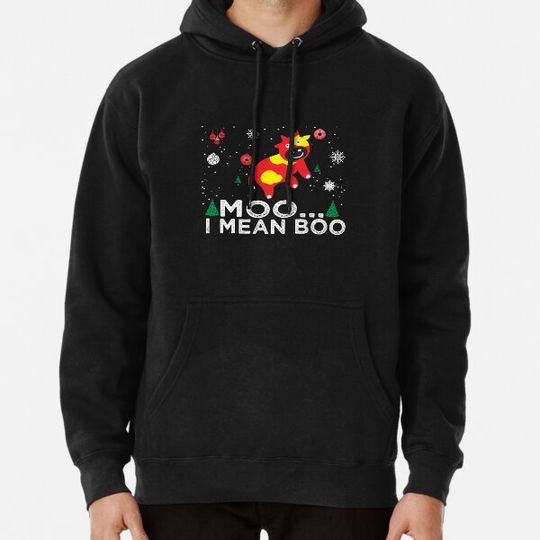 Discover Moo I Mean Boo Pumpkin Moon Halloween Hoodies