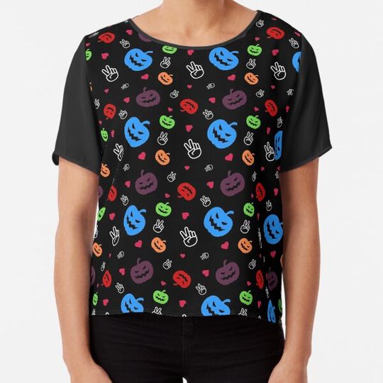 Discover Peace love pumpkin Halloween cute pattern T-shirts