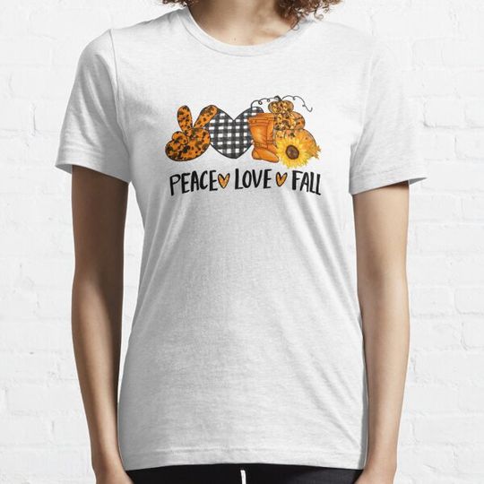 Discover PEACE LOVE HALLOWEEN GIFT T-shirts