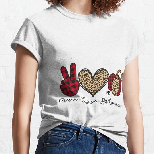 Discover Peace love halloween T-shirts