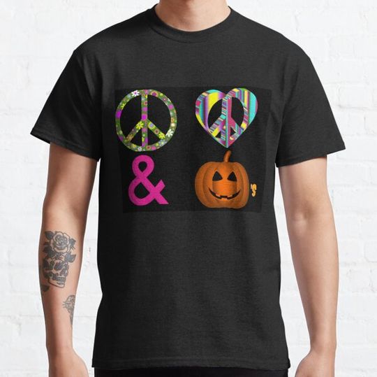 Discover Peace Love & Pumpkins T-Shirt Halloween Fun T-shirts