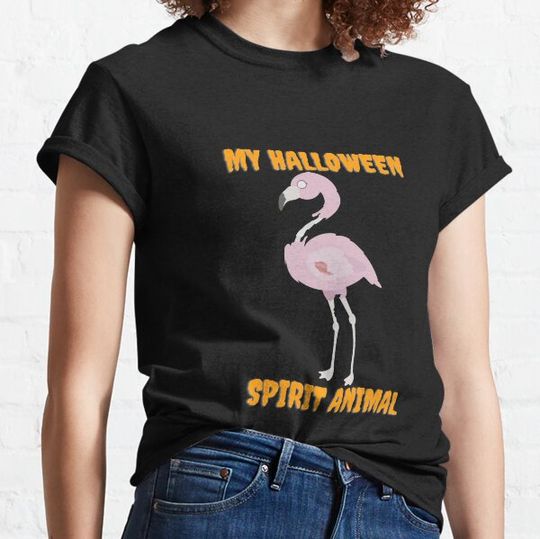 Discover Halloween Zombie Flamingo Spirit Animal T-shirts