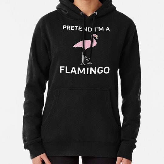 Discover Pretend I'M A Flamingo Funny Halloween Outfit Hoodies