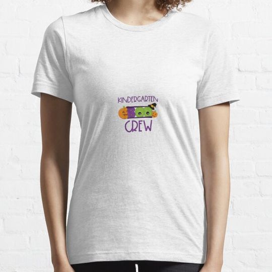 Discover Paraprofessional Kindergarten Boo Crew Halloween Pumpkin T-Shirt T-shirts
