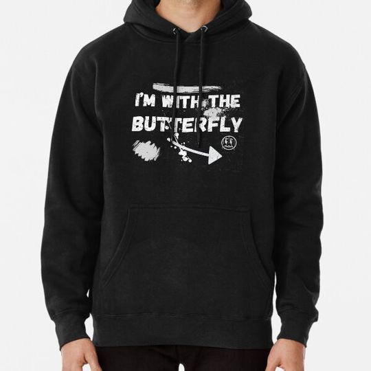 Discover I'm With Butterfly Halloween Costume Party Matching Couples T-Shirt Hoodies