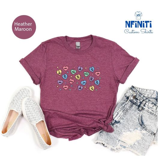 Discover Positive Affirmations Candy Heart T-Shirt