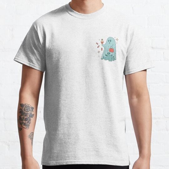 Discover Halloween Ghost Carrying Pumpkin T-shirts