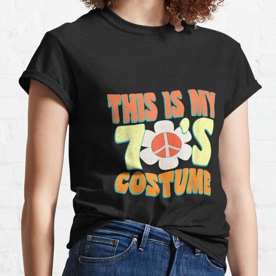 Discover This-Is-My-70s-Costume-Couples-Halloween-1970s-Hippie T-shirts