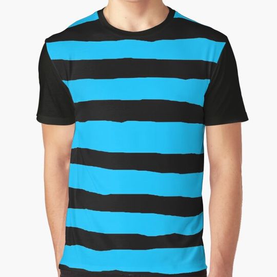 Discover Blue Halloween Stripes T-shirts