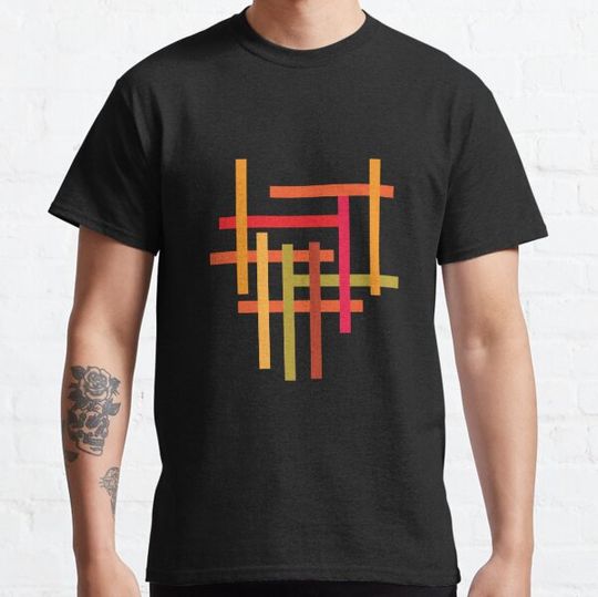 Discover striped logo T-shirts