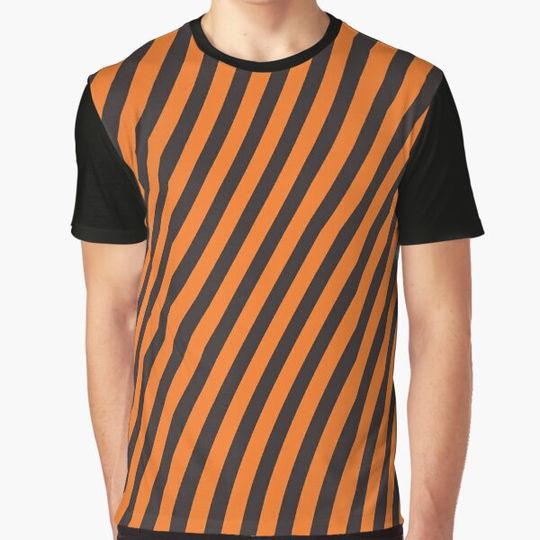 Discover Halloween Stripe Pattern T-shirts