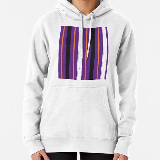 Discover Halloween Striped. Vertically Striped Pattern Hoodies