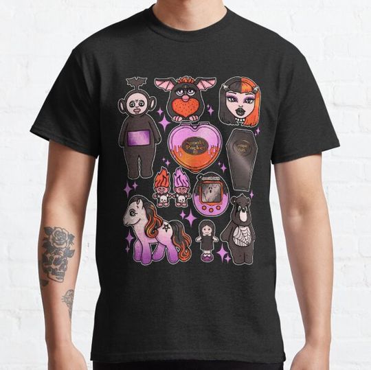Discover Halloween Y2K Toys [striped version] T-shirts