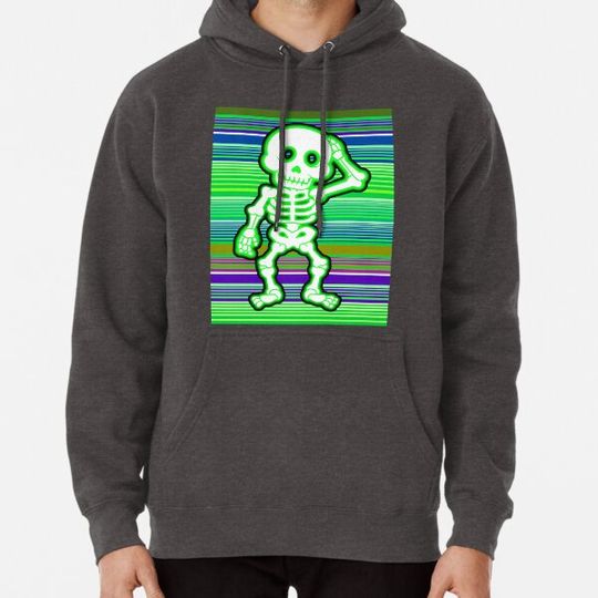 Discover Halloween green skeleton Hoodies