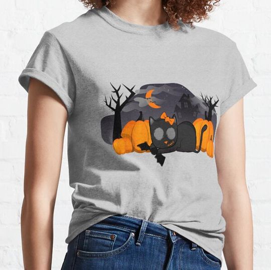 Discover Halloween cat T-shirts