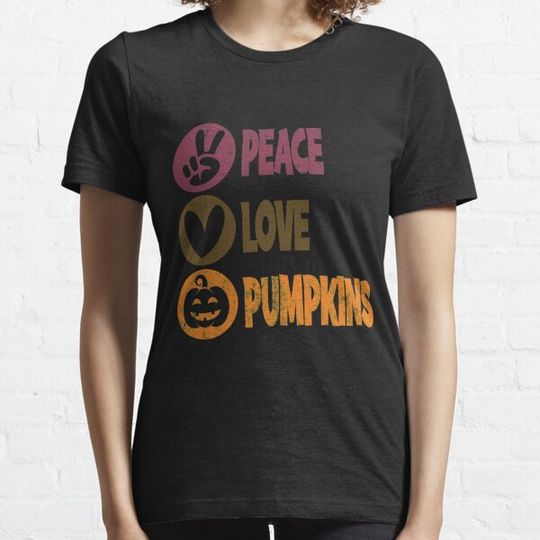 Discover Peace Love And Pumpkins Fall Womens Girls Kids, Halloween T-shirts