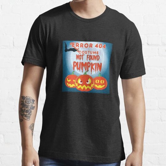 Discover Error 404 Halloween Pumpkin Costume T-shirt