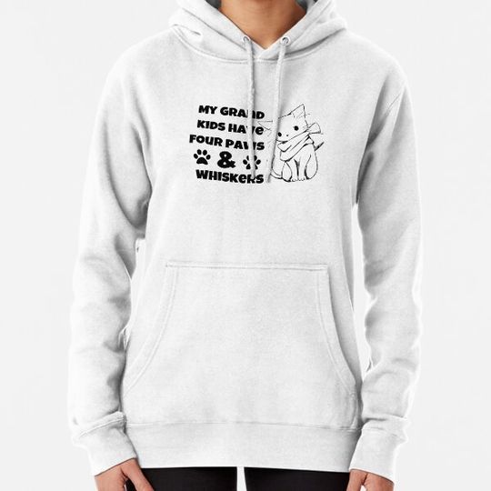 Discover My Grand kids have four paws and whiskers Cat lovers Hoodies