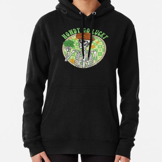 Discover Howdy Go Lucky Western Skeleton Hoodies
