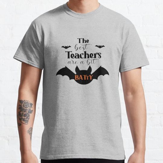 Discover The Best Teachers are a Bit Batty Bats Halloween T-Shirt T-shirts