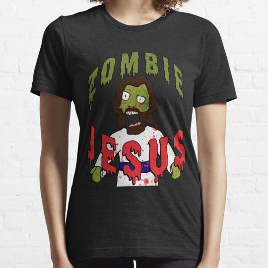 Discover Creepy Zombie Jesus wants BRAINS! Funny Horror creepy zombie jesus brains atheist agnostic humor gift idea T-shirts