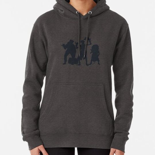 Discover Hitchhiking Ghosts Silhouette Pitch Black Hoodies
