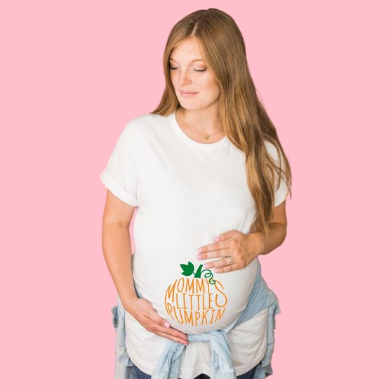 Discover Black Pumpkin Maternity Tee - Mommy's Little Pumpkin