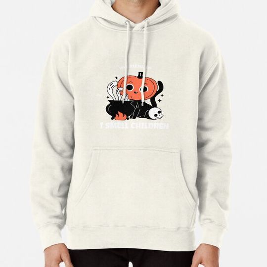Discover Funny Pumpkin Head Black Cat Hoodies