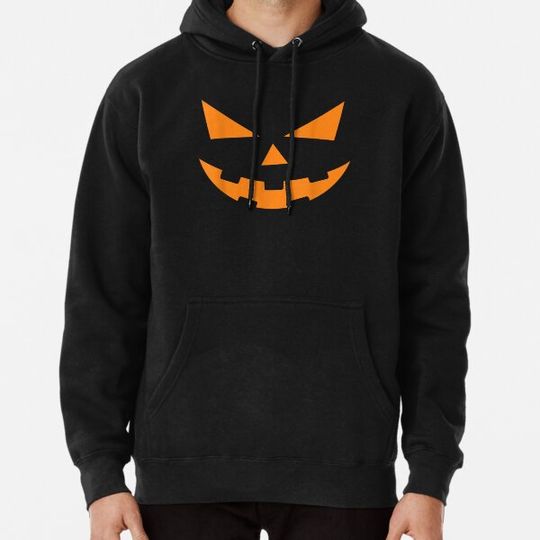 Discover Face Pumpkin Hallowen Hoodies