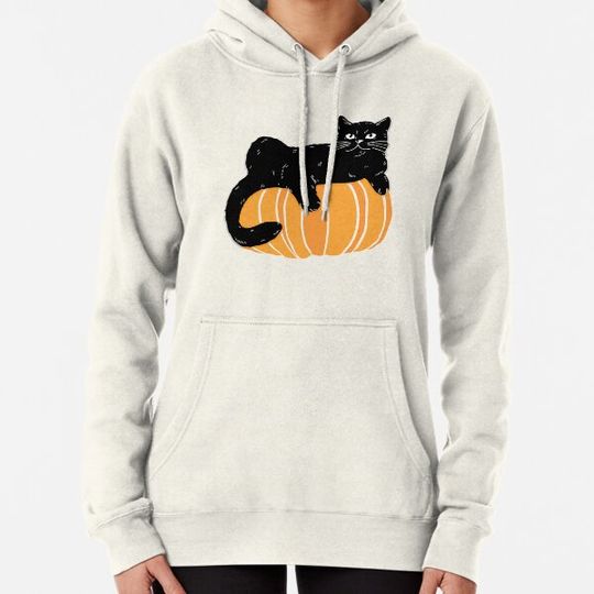 Discover Cute Cat Pumpkin Halloween Hoodies