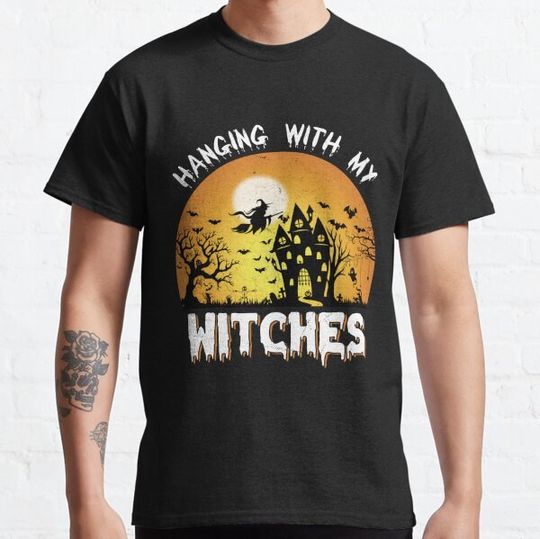 Discover Halloween-Hanging with my witches T-shirts