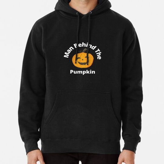 Discover Man Behind The Pumpkin Hoodies
