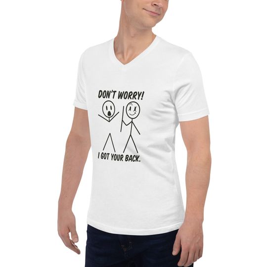 Discover Unisex Short Sleeve V-Neck T-Shirt