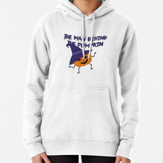 Discover Man Behind The cute Pumpkin Funny Halloween Pregnancy gift Hoodies