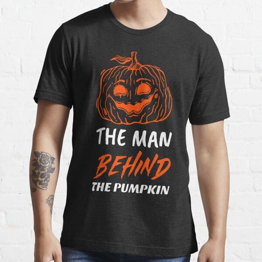 Discover The Man Behind The Pumpkin Halloween - 2 T-shirts