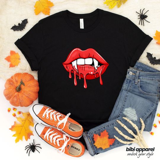 Discover Sexy Vampire Lips Bite Shirt