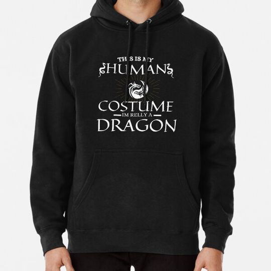 Discover Human Costume Im really a Dragon Halloween Essential T-Shirt Hoodies