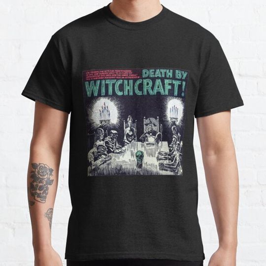Discover Death By Witchcraft Comic Panel T-shirts