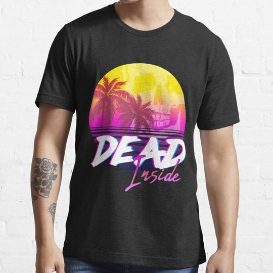 Discover Dead Inside - Vaporwave Miami Aesthetic Spooky Mood T-shirts