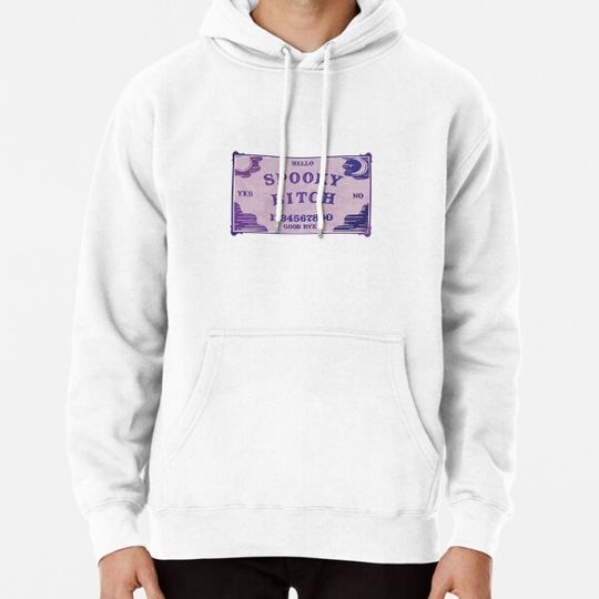 Discover Spooky spirit board pink purple Hoodies