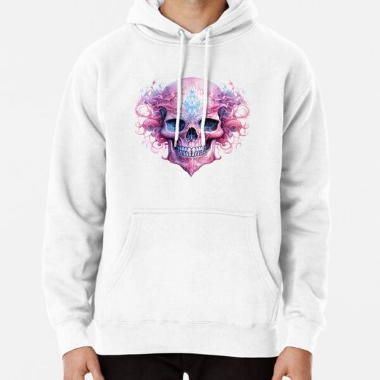 Discover Sweet Spooky Halloween Pink Skull Hoodies