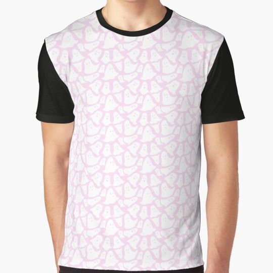 Discover Cute Spooky Ghost Pink Pattern T-shirts